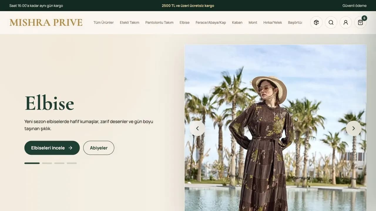 Mishra Prive web sitesi