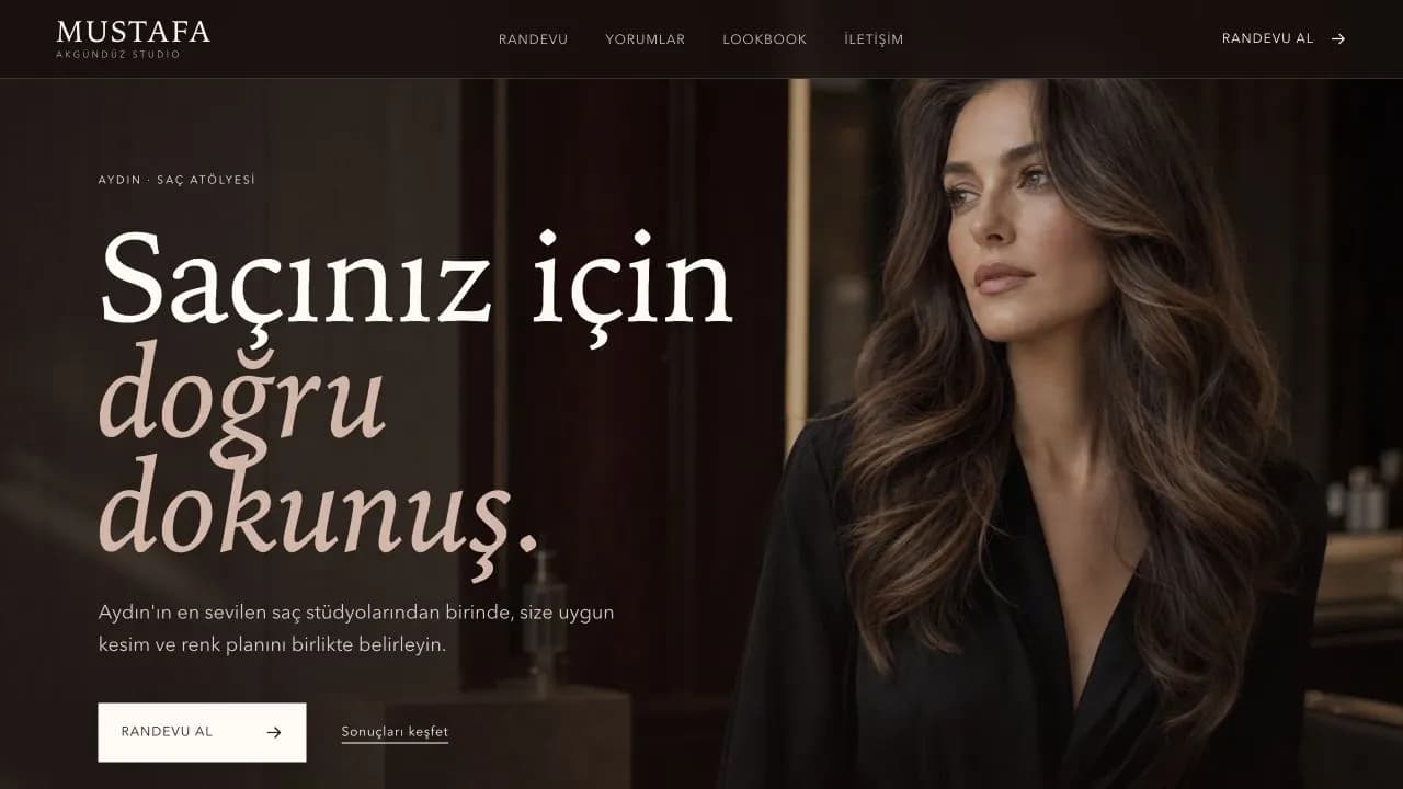 Mustafa Akgündüz Design Studio web sitesi