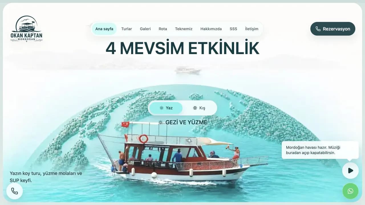 Okan Kaptan web sitesi